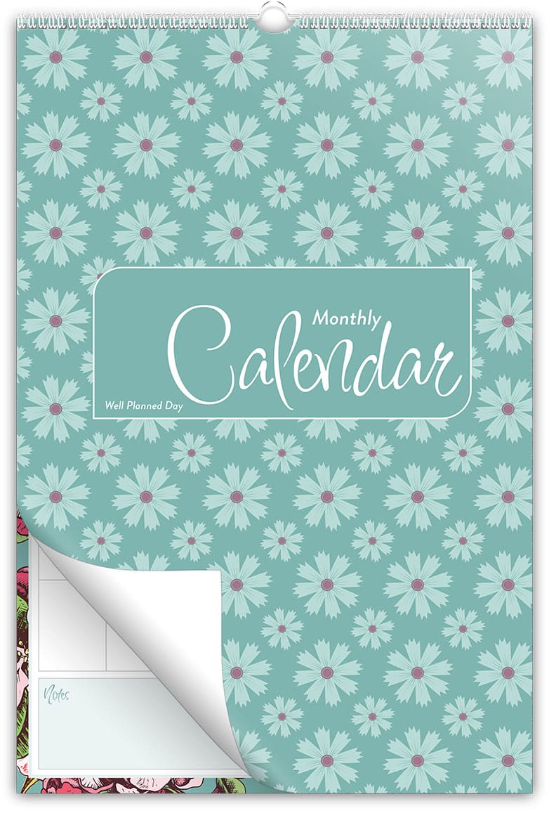 Well Planned Gal Calendars Monthly Planning Apple Blossom THEME