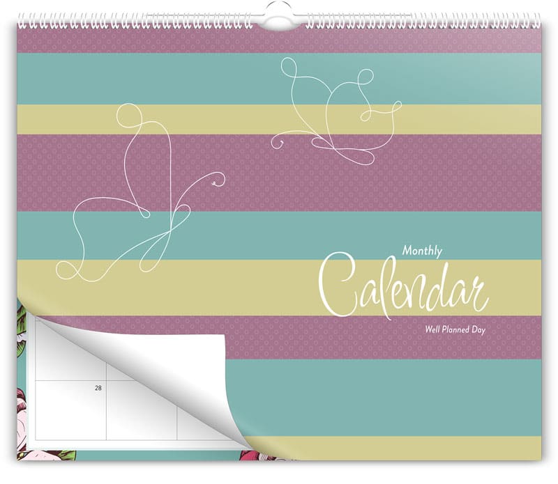 Well Planned Gal Calendars Monthly Planning Apple Blossom THEME